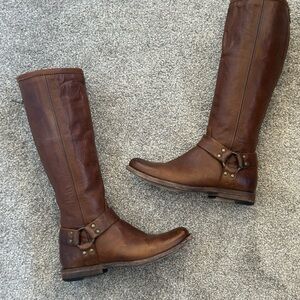 FRYE boots | harness boots | Brown Leather Riding Boots